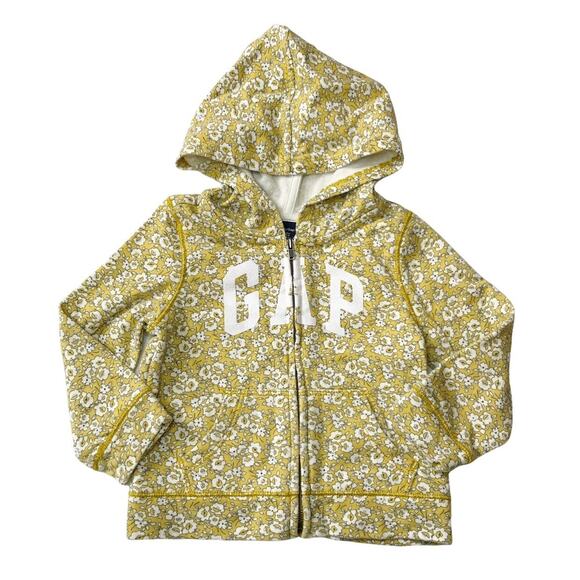GAP Other - Gap Girls Floral Logo Hooded Sweatshirt 18-24M